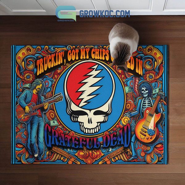 Grateful Dead Truckin’ Go My Chip Cashed In Doormat