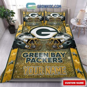 Green Bay Packers Star Wall Personalized Fan Bedding Set