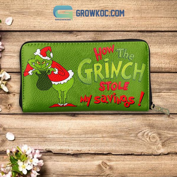 Grinch Stole My Savings Woman Purse Wallet