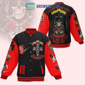 Guns N’ Roses Valentine’s Day Baseball Jacket