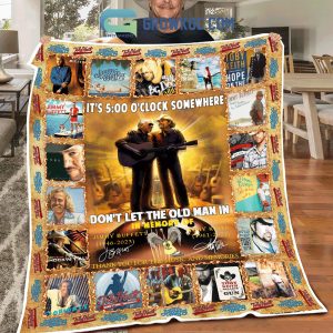 In Memory Of Jimmy Buffett And Toby Keith Fleece Blanket Quilt
