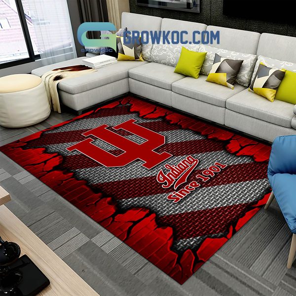 Indiana Hoosiers Football Team Living Room Rug