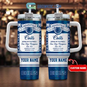 Indianapolis Colts Kings of Football Personalized 40oz Tumbler