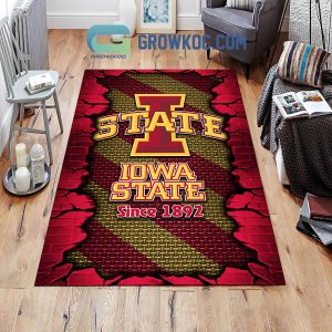 Iowa State Cyclones Football Team Living Room Rug