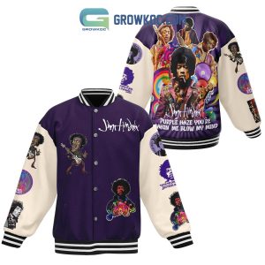 Jimi Hendrix Purple Haze Baseball Jacket