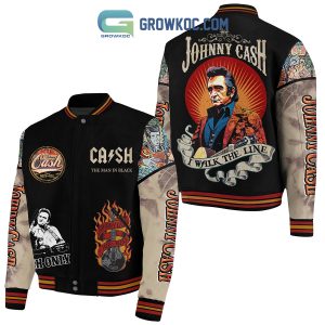 Johnny Cash I Walk The Line Baseball Jacket