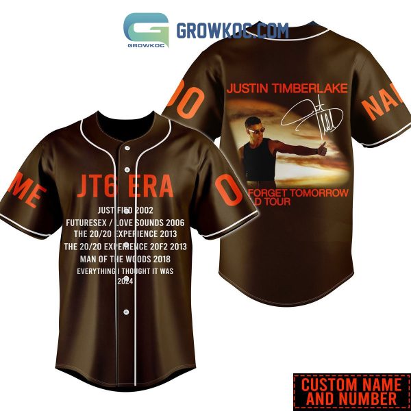 Justin Timberlake The World Tour Performance Personalized Baseball Jersey