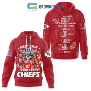 Kansas City Chiefs Back To Back Champions Super Bowl Hoodie T Shirt