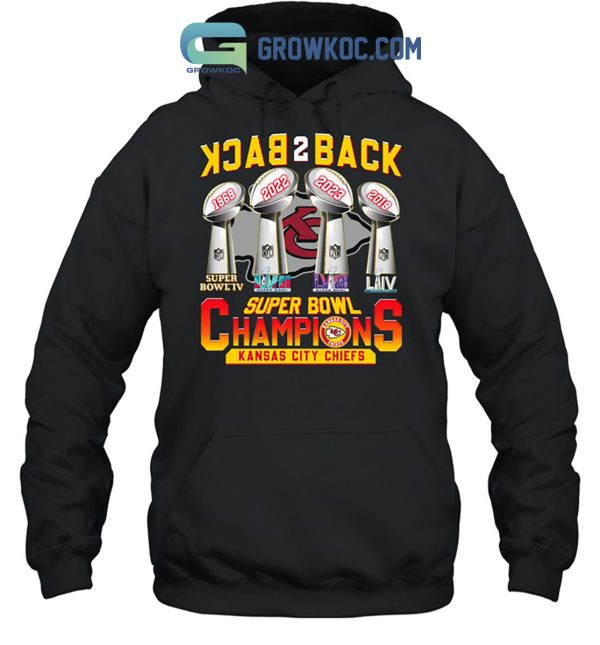 Kansas City Chiefs Super Bowl Champions Back To Back T Shirt