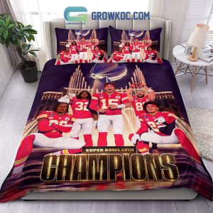 Kansas City Chiefs Super Bowl LVIII Champions Bedding Set