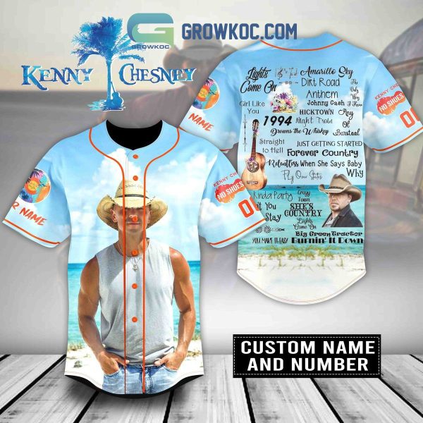 Kenny Chesney Hightown Fan Personalized Baseball Jersey