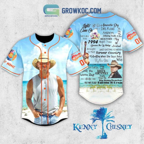 Kenny Chesney Hightown Fan Personalized Baseball Jersey