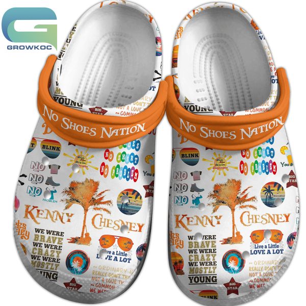 Kenny Chesney No Shoes Nation Orange Version Crocs Clogs