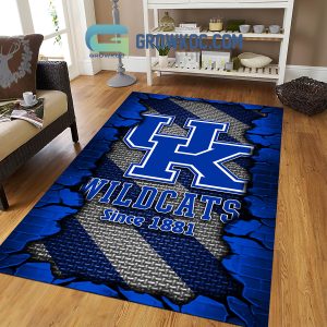 Kentucky Wildcats Football Team Living Room Rug