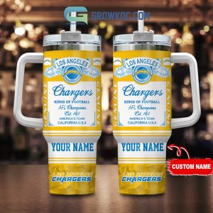 Los Angeles Chargers Kings of Football Personalized 40oz Tumbler