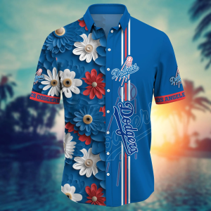 Los Angeles Dodgers Summer Flower Hawaii Shirts