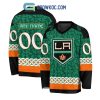 Florida Panthers St.Patrick’s Day Personalized Long Sleeve Hockey Jersey