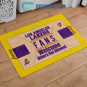 Los Angeles Lakers Fans Welcome Others Not Allowed Doormat