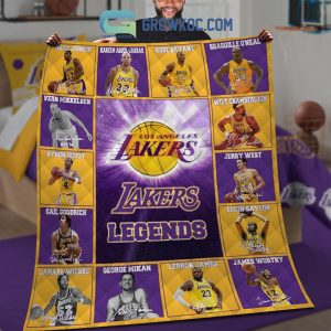 Los Angeles Lakers Legends Fleece Blanket Quilt
