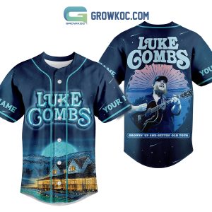 Luke Combs Growing Up And Getting Old Tour Personalized Baseball Jersey
