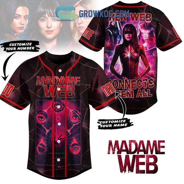 Madame Web Marvel Personalized Baseball Jersey