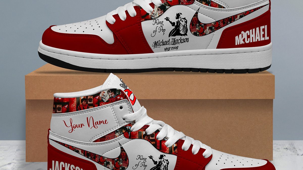 Michael Jackson Fan Love Personalized Air Jordan 1 Shoes Growkoc