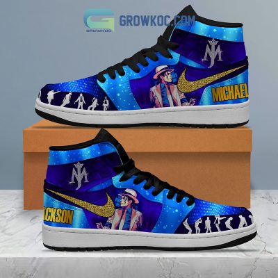 Michael Jackson Moonwalk Dance Air Jordan 1 Shoes - Growkoc