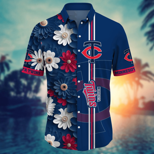 Minnesota Twins Summer Flower Hawaii Shirts