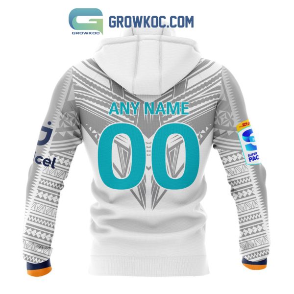Moana Pasifika Personalized 2024 Away Super Rugby Fan Hoodie Shirts