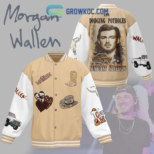 Morgan Wallen Dodging Potholes Baseball Jacket