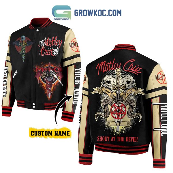 Motley Crue Shout At Devil Personalized Baseball Jacket