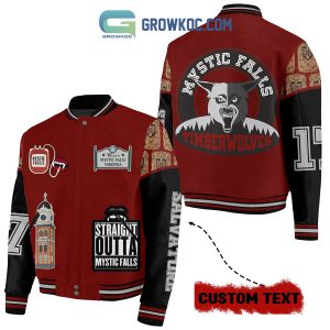 Mystic Falls Straight Outta Personalized Baseball Jacket