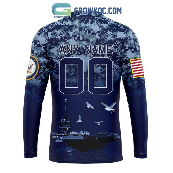 NFL Atlanta Falcons Honor US Navy Veterans Personalized Hoodie T Shirt