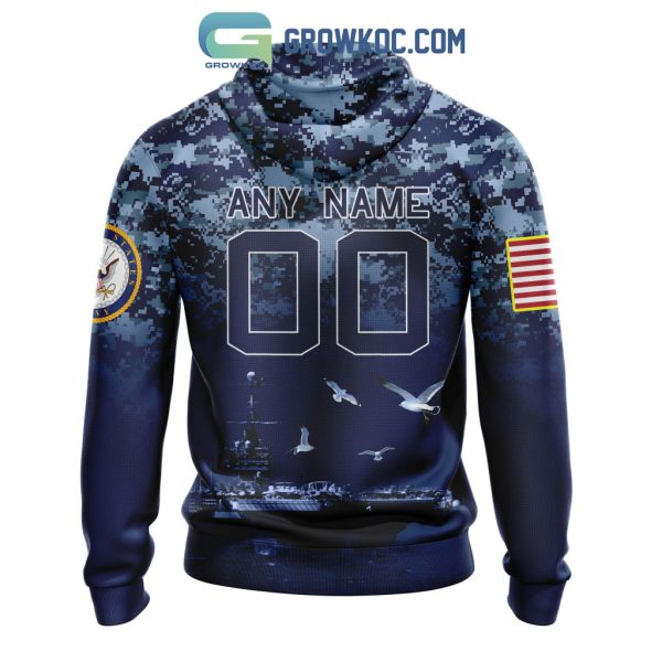 NFL Carolina Panthers Honor US Navy Veterans Personalized Hoodie T Shirt