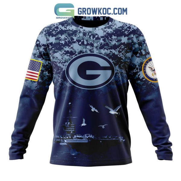 NFL Green Bay Packers Honor US Navy Veterans Personalized Hoodie T Shirt