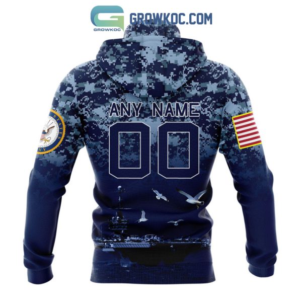 NFL Los Angeles Chargers Honor US Navy Veterans Personalized Hoodie T Shirt