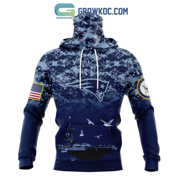 NFL New England Patriots Honor US Navy Veterans Personalized Hoodie T Shirt