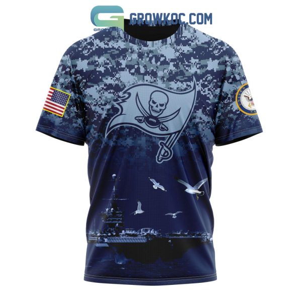 NFL Tampa Bay Buccaneers Honor US Navy Veterans Personalized Hoodie T Shirt