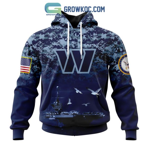 NFL Washington Commanders Honor US Navy Veterans Personalized Hoodie T Shirt