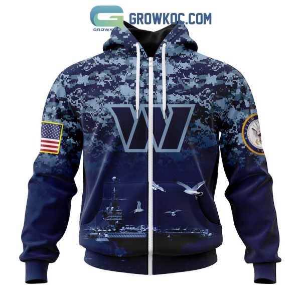 NFL Washington Commanders Honor US Navy Veterans Personalized Hoodie T Shirt