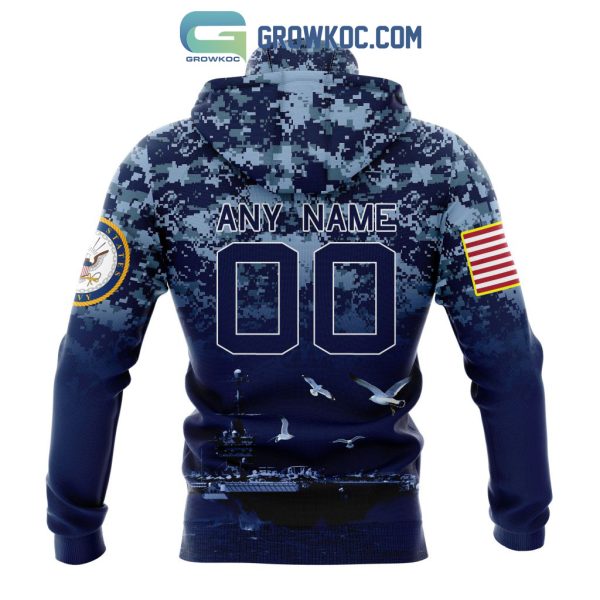 NFL Washington Commanders Honor US Navy Veterans Personalized Hoodie T Shirt