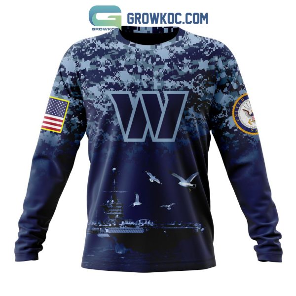 NFL Washington Commanders Honor US Navy Veterans Personalized Hoodie T Shirt