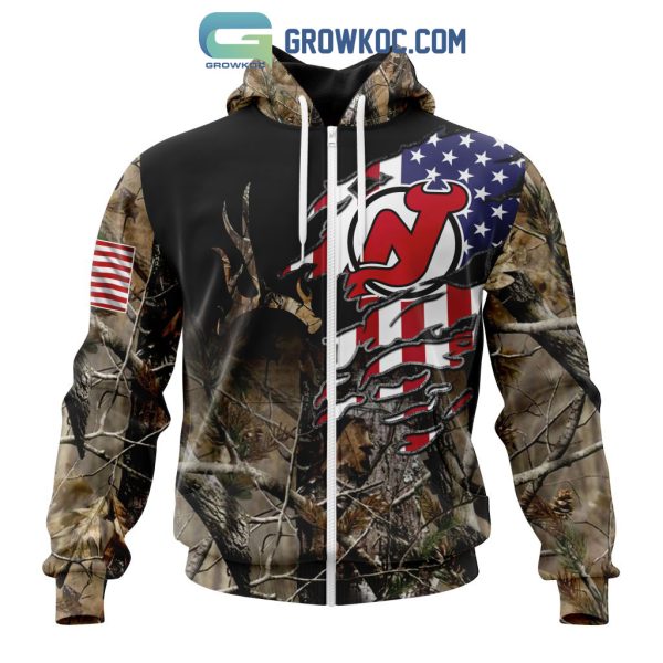 New Jersey Devils NHL Special Camo Realtree Hunting Personalized Hoodie T Shirt