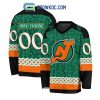 New York Islanders St.Patrick’s Day Personalized Long Sleeve Hockey Jersey