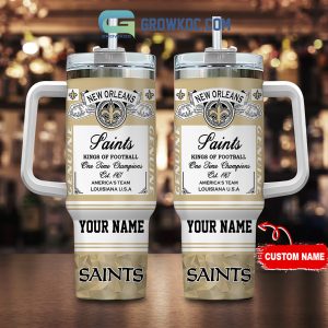 New Orleans Saints Kings of Football Personalized 40oz Tumbler