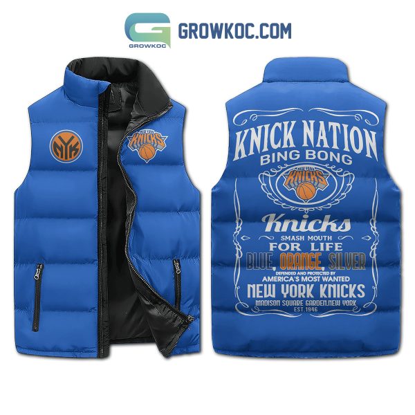 New York Knicks Bing Bong Fan Sleeveless Puffer Jacket