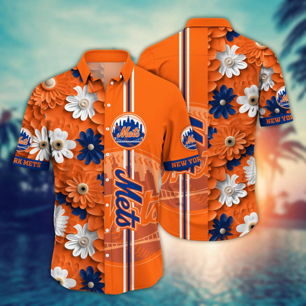 New York Mets Summer Flower Hawaii Shirts