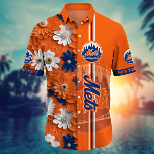 New York Mets Summer Flower Hawaii Shirts