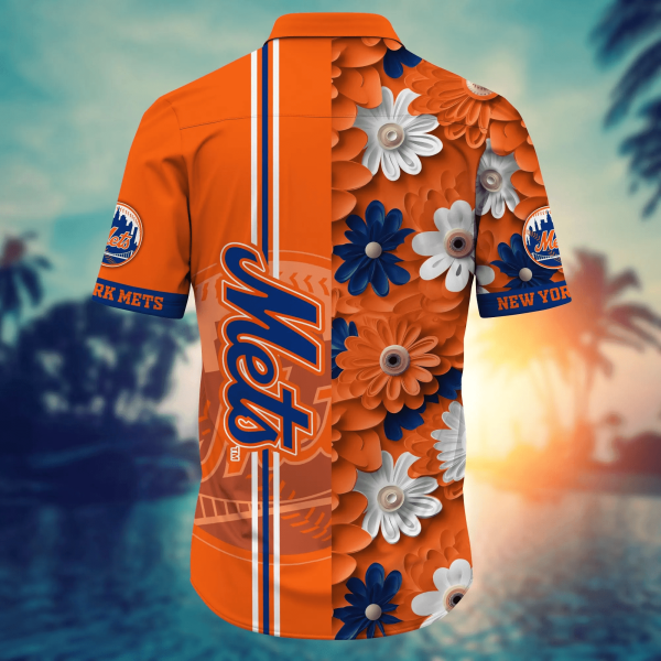 New York Mets Summer Flower Hawaii Shirts