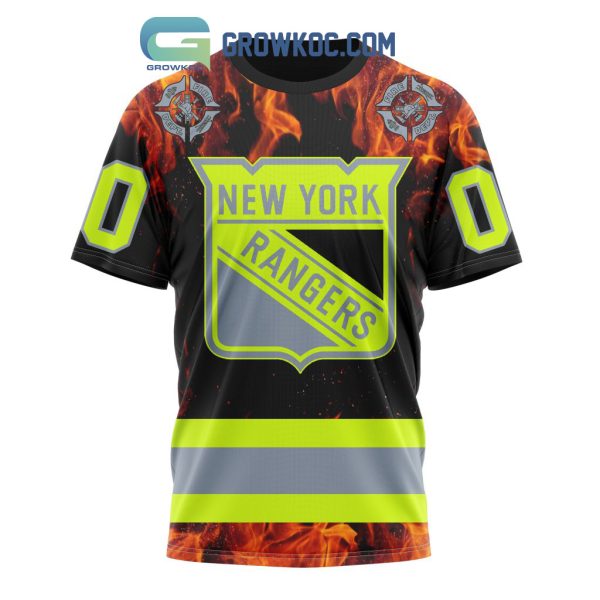 New York Rangers Honoring Firefighters Hoodie Shirts